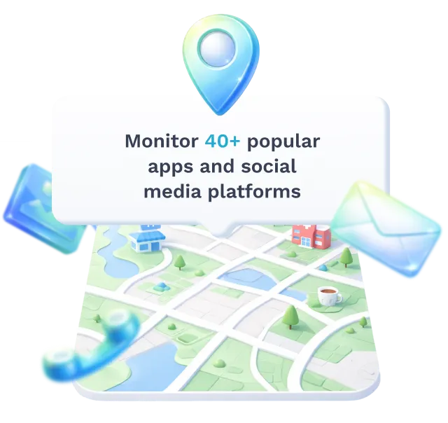 Monitor 40+ popular apps and socialmedia platforms